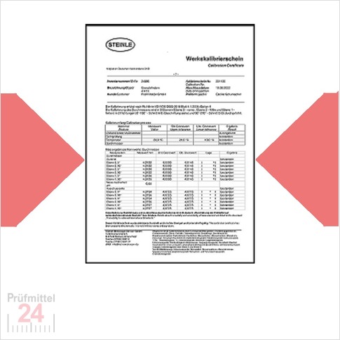 Kalibrierung Parallel Endmaß Satz 5 teilig.
für Messschieber Prüfung (42110010)
in einem DAkkS akkreditiertem Prüflabor
Inkl. PDF Werks-Kalibrierschein rückführbar auf DKD / DAkkS Normal