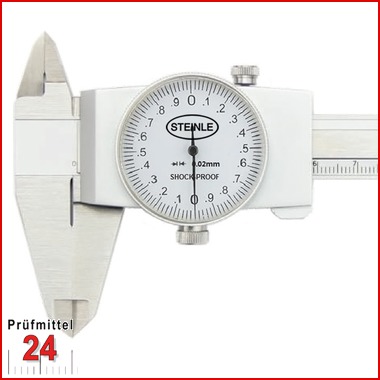 STEINLE 1206 Messschieber mit Rundskala Uhrenmessschieber Schieblehre  150 mm
